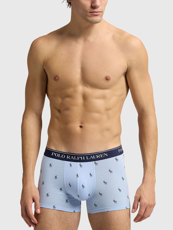 Set of three pairs of boxers with logo stripe - 2