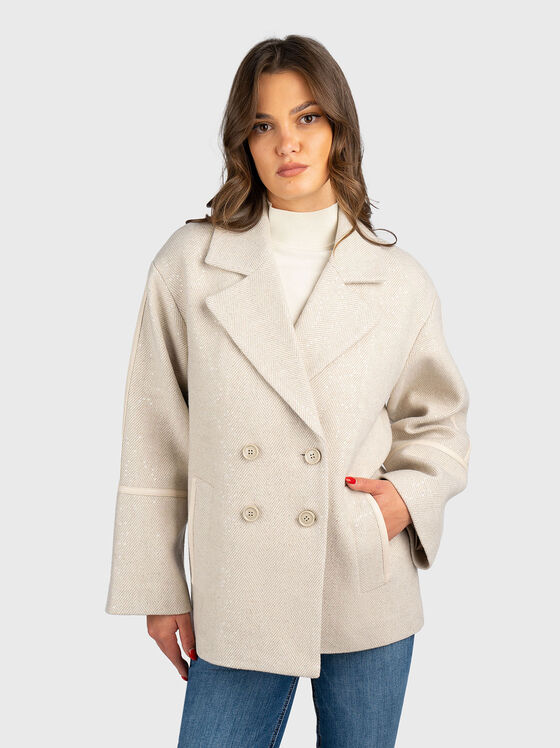 Short coat with sequins - 1