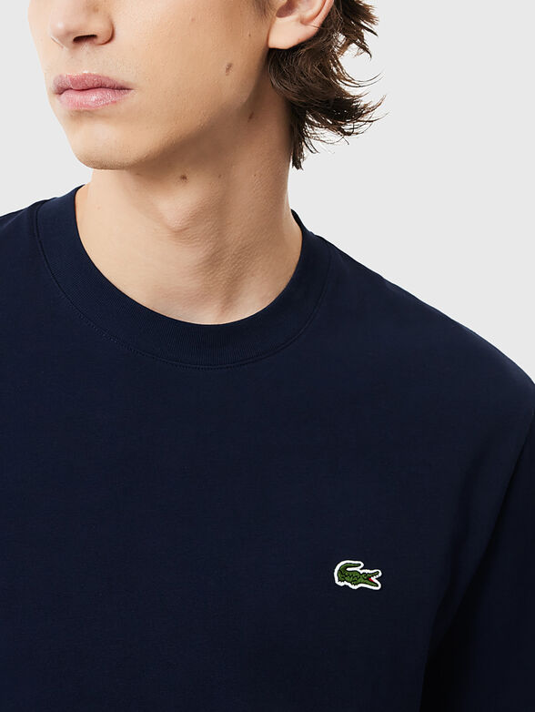 Beige cotton T-shirt  - 4