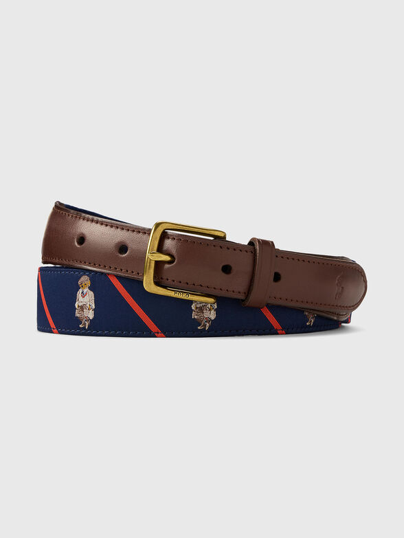 Brown eco leather belt - 1
