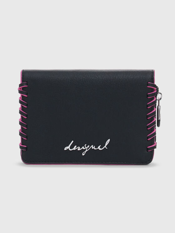 Wallet with accent stitching - 1
