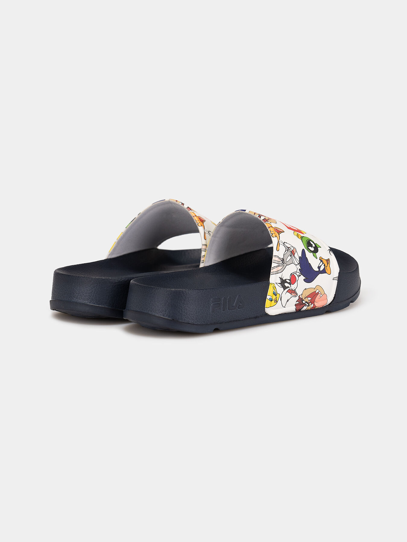Beach shoes with Warner Bros print in navy blue brand FILA Globalbrandsstore en