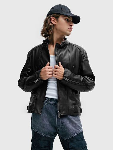 LEWIS black leather jacket - 5