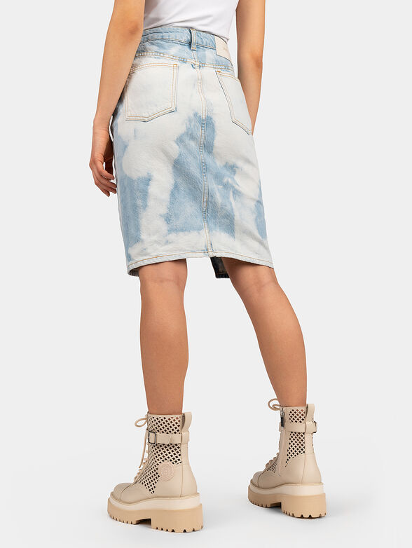 Denim skirt with washed effect - 2