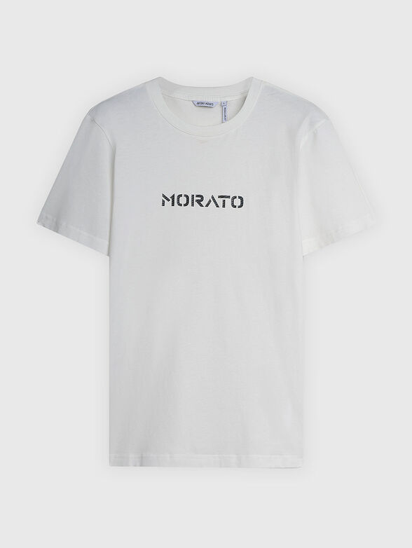 JERSEY cotton T-shirt with logo - 1