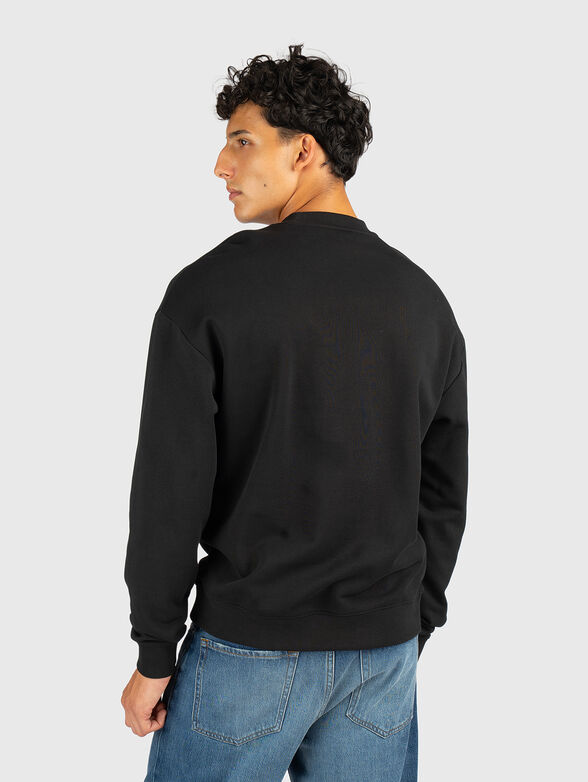 Black cotton sweatshirt - 3