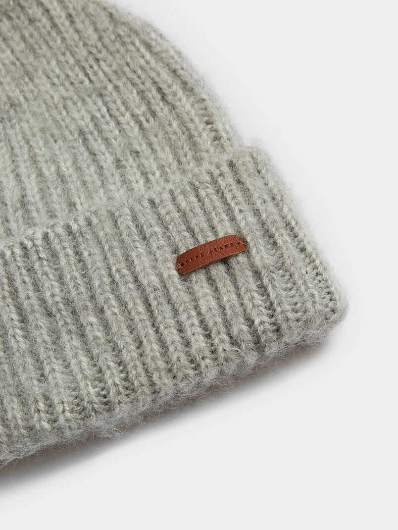 SARAH knitted black hat - 3