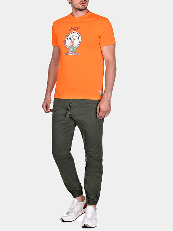 Тениска GMTS012 в оранжев цвят - 1
