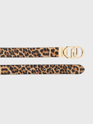 Double-sided belt with gold buckle - 3