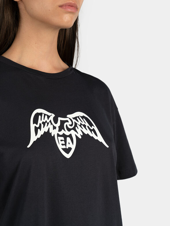 Cotton T-shirt with logo print - 2