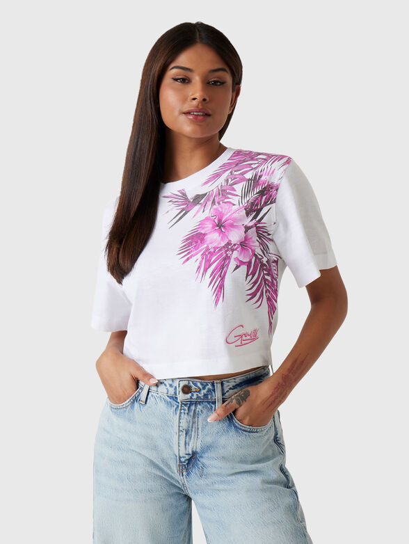 T-shirt with floral print - 1