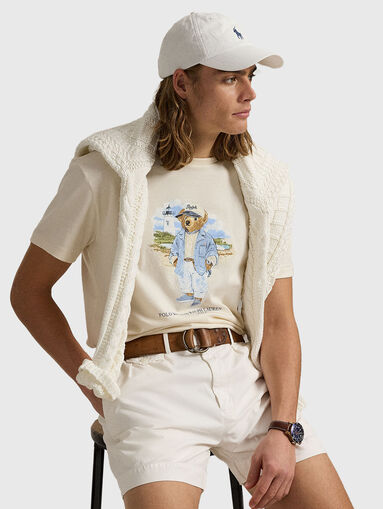 Polo Bear print slim T-shirt - 4
