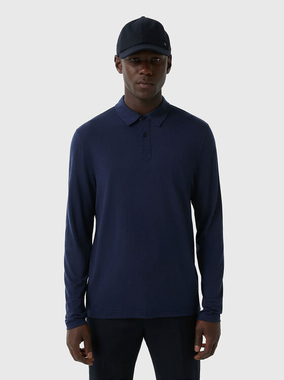 Слим поло-шърт LENNON от вълна - 1