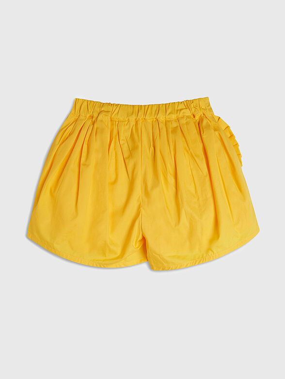 Poplin shorts in yellow - 2