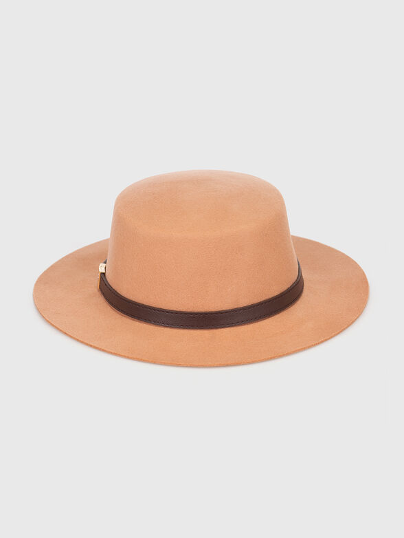 Fedora hat with logo accent - 1