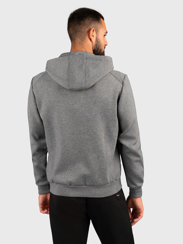 Grey sweatshirt with hood - 3