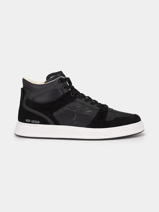 Premiata Midquinnd Timeless Trainers Sz 40 Black‎ Leather Suede Rare $475 6022 PREMIATA Sneakers for Men for sale | eBay main image 4