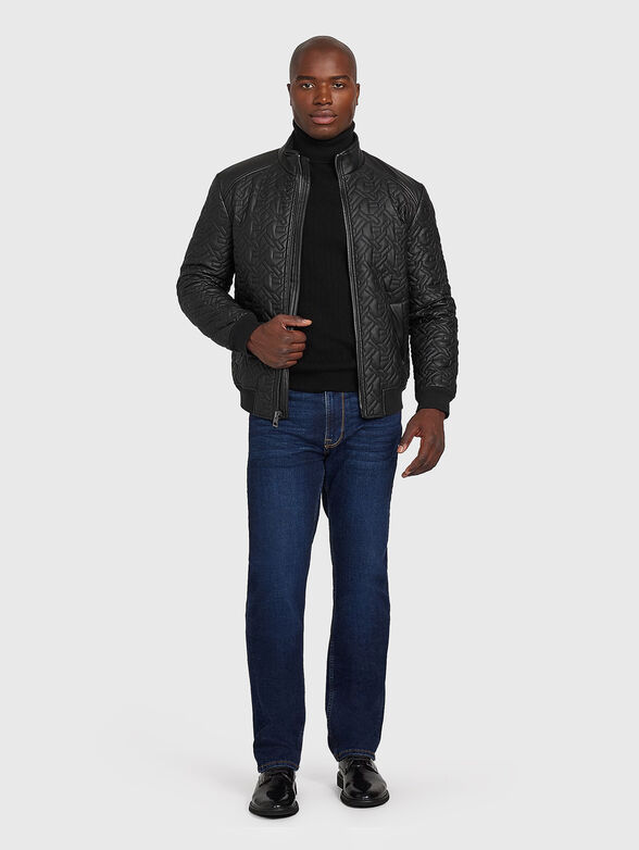 Quilted faux leather jacket  - 2