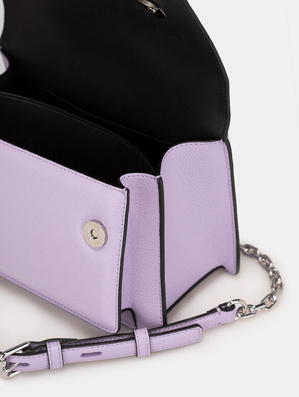 K/SEVEN GRAINY beige leather crossbody bag - 5