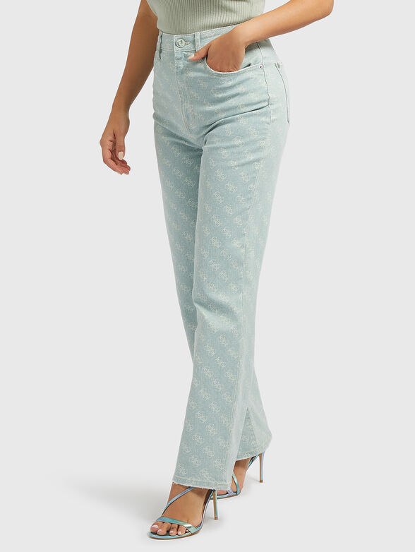 MELROSE jeans with monogram print - 1