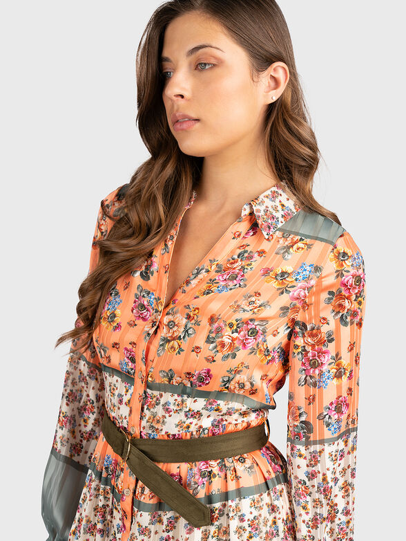 DANIELLE mini dress with belt - 4