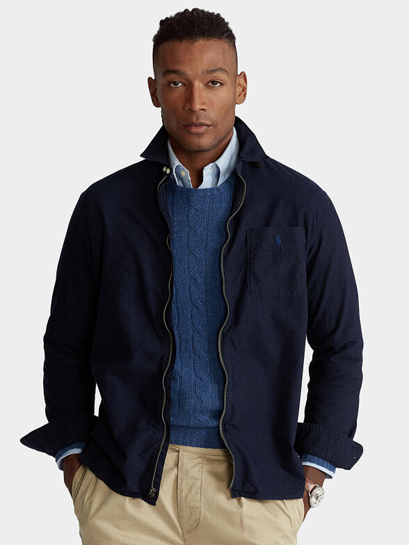 Cotton blue jacket - 1