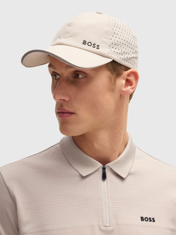 Short sleeved cotton polo shirt with zip - 4