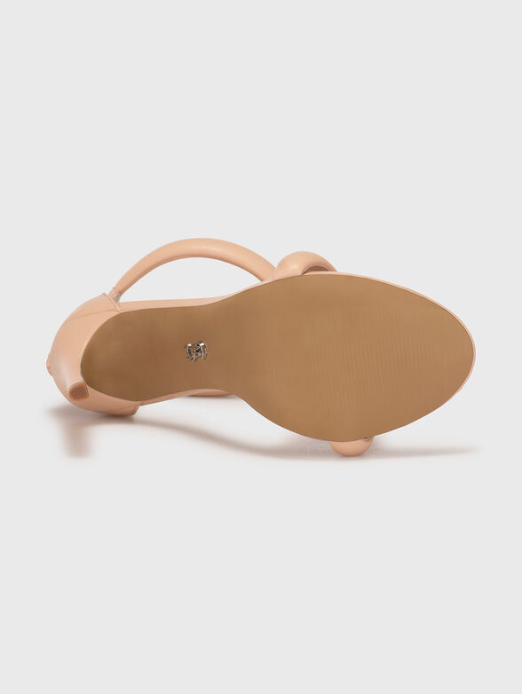 MYRA beige heeled shoes - 5