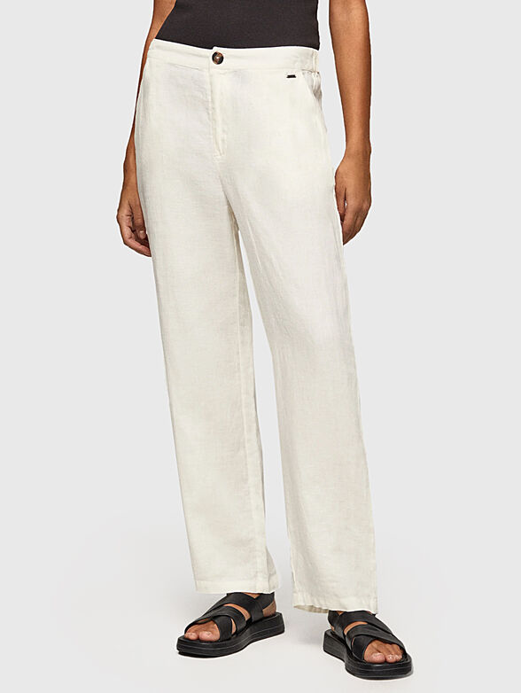 CAILIN black viscose blend pants  - 1