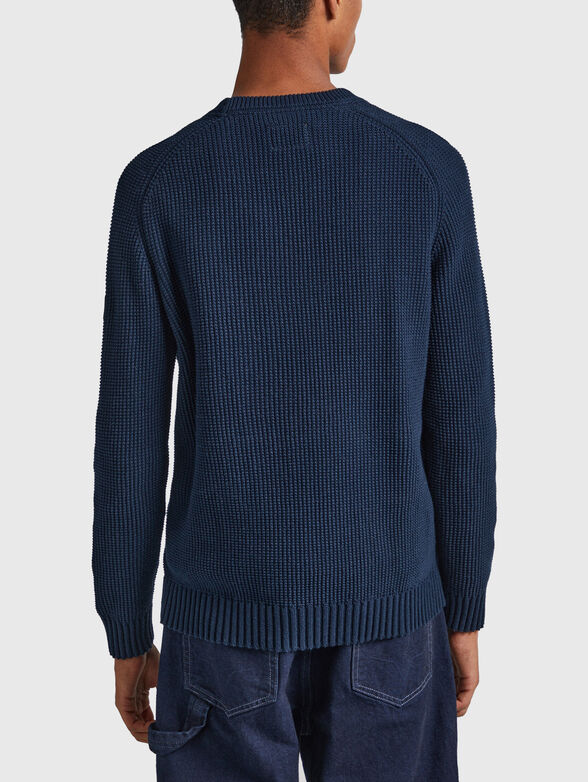 SHELDON cotton sweater with oval neckline - 2