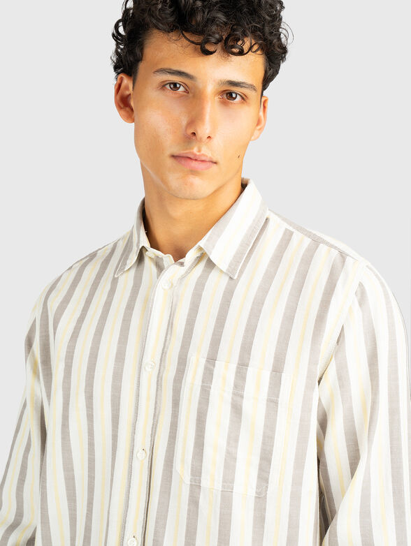 Stipe cotton shirt - 6