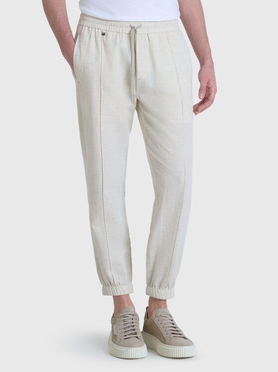 NATE trousers in linen blend - 1