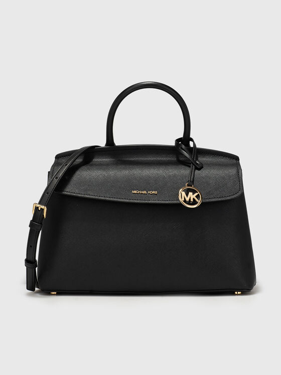 Черна чанта MD TH SATCHEL от естествена кожа  - 1