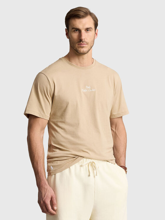 Памучна тениска с лого - 1