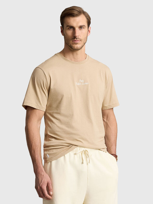 Cotton T-shirt with logo - 1