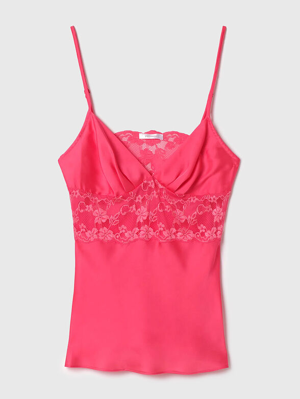 PRIMULA COLOR top with lace accents - 4
