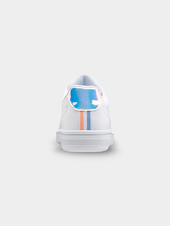 COURT SHIELD leather sneakers with holographic details - 2