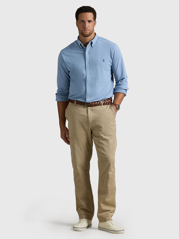 Shirt with long sleeves and embroidered logo - 2