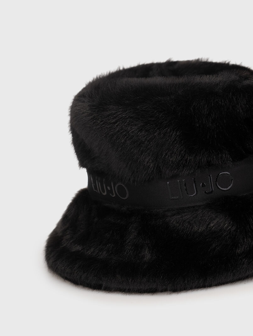 Faux fur bucket hat  - 3