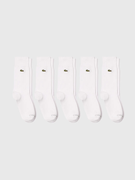 Комплект от пет чифта чорапи с лого - 1