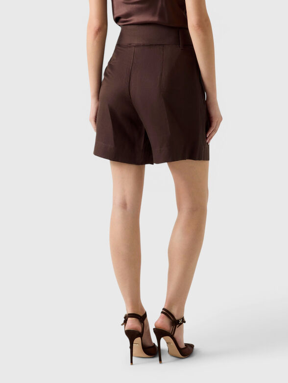 Viscose blend shorts with belt - 2