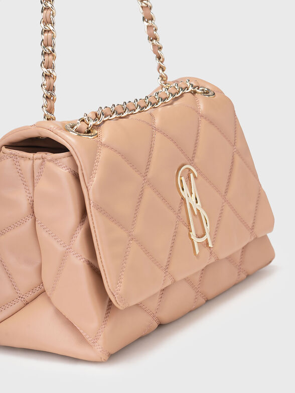 Bag with long strap in beige - 5