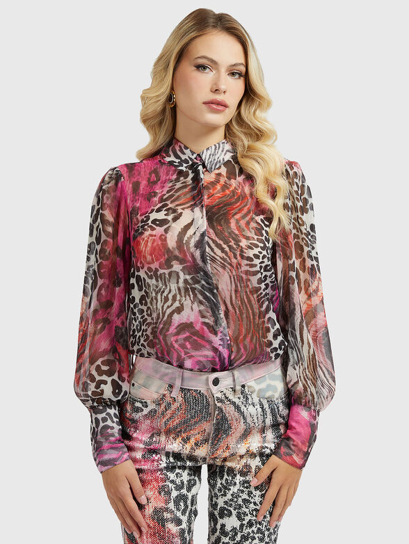 RAVEN blouse with animal motifs - 1
