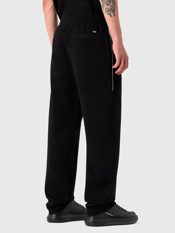 Sports trousers with crease in beige colour  - 2