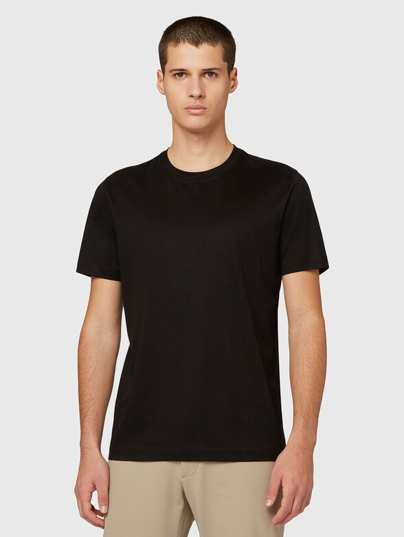 Black cotton T-shirt - 1
