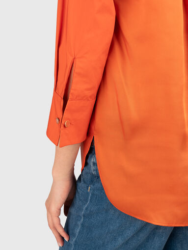 Cotton shirt with pocket - 4