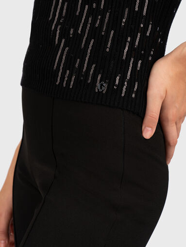 VIVIAN black top with sequins - 4