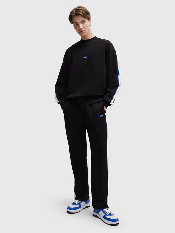 Cotton sweatshirt with contrasting details - 2