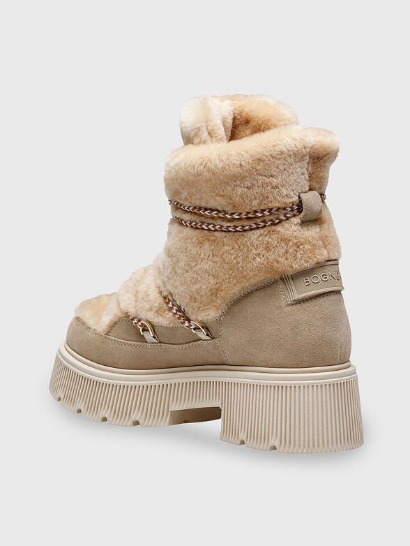 TURIN 9 suede and wool leather ankle boots - 2