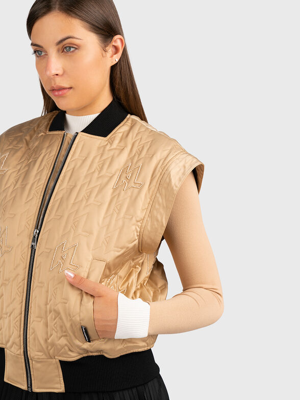 Quilted bomber jacket - 4